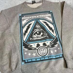 Tony Hawk Skate‎ Illuminati Longsleeve Hooded Sweatshirt Size L